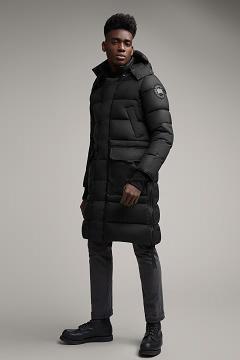 Chamarras Canada Goose Hombre Mexico - Warwick Abrigos Black Label Negros PX3281509